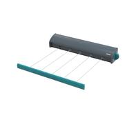 Beldray Stendibiancheria retrattile da parete, 20 m, doppia linea | Per uso interno ed esterno, sistema a filo 5 x 4 m, tensione push and lock, si ritrae nell’alloggiamento, fissaggi inclusi