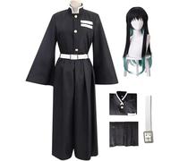 BELEB Anime Cosplay Costume Per Tokitou Muichirou Vestito Halloween Partito Kimono Uniforme Con Parrucca (Set+wig,Small)