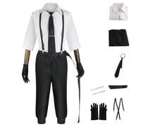 BELEB Anime Nakajima Atsushi Cosplay Costume Uniforme Oggetti di Scena Halloween Carnevale Festa di Natale (Nakajima Atsushi,XXL)
