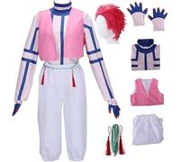 BELEB Costume Cosplay Anime Per Akaza Con Parrucca Uomini Uniforme Gioco Di Ruolo Vestito Festa Di Halloween Set Completo (Akaza,M)