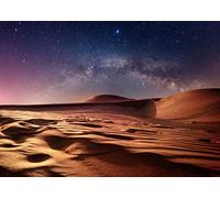 BELECO 1.5x1m Tessuto Deserto Duna Stella Sfondo Deserto Cielo stellato Sfondo Notte Cielo stellato Fotografia Sfondo Deserto del Gobi Notte Stelle Paesaggio Sfondo Photo Booth Puntelli