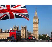 BELECO 2.5x1.8m Big Ben, Sfondo Strada Londra, Bandiera Britannica, Parlamento, Edifici, Viaggio Europa, Ritratto, Accessori per Foto.