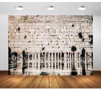 BELECO 3.6x3m Sfondo Fotografico Muro Del Pianto Gerusalemme Città Vecchia Gerusalemme Israele Muro Di Pietra Antico Ebrei In Preghiera Decorazione Religione Ritratti Chiesa Accessori Foto
