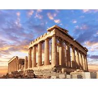 BELECO 6x3m Fondale fotografico in tessuto dell'antica Grecia, Tempio del Partenone dell'acropoli di Atene, Grecia, Fondali per la mitologia, Articoli per feste, Decorazioni per feste