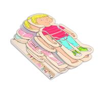Beleduc Ragazza Puzzle in legno, Multicolore, Medium, 17160