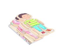 PUZZLE IN LEGNO 5 livelli CORPO UMANO età 4+ BAMBINO Beleduc