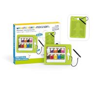 Beleduc Lavagna Magnetica Colori e Contanti, giocabile su Entrambi i Lati, Gioco educativo Magnetico dai 3 Anni in su, abilità motorie e Gioco di assortimento dei Colori, Giocattolo Ispirato al