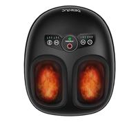 Beleduc - Massaggiatore per piedi con calore e compressione, massaggiatore per piedi Shiatsu per fascite plantare, neuropatia, telecomando, scaldapiedi per home office, adatto alla taglia 14