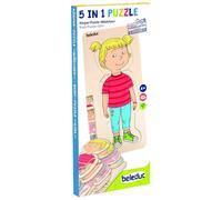 Beleduc Ragazza Puzzle in legno, Multicolore, Medium, 17160