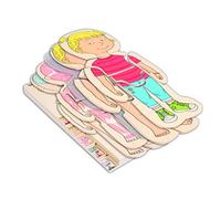 Beleduc Ragazza Puzzle in legno, Multicolore, Medium, 17160