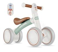 BELEEV B1 Bicicletta per bambini a partire da 1 anno, Biciclette Principianti per Bambini e Ragazze 10-24 Mesi, Walker Bike Leggera Senza Pedali, 4 Ruote Silenziose, Sterzo Limitato Sicuro a 135°