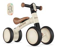 BELEEV B1 Bicicletta per bambini a partire da 1 anno, Biciclette Principianti per Bambini e Ragazze 10-24 Mesi, Walker Bike Leggera Senza Pedali, 4 Ruote Silenziose, Sterzo Limitato Sicuro a 135°