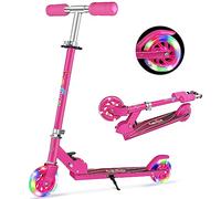 BELEEV V1 Monopattino per Bambino 2 Ruote con Supporto, 3 Altura Ajustable | Ponte Antiscivolo, Monopattino Scooter per Bambina con Il LED Illumina le Ruote per Ragazze e Ragazzo, Carico Massimo 50Kg
