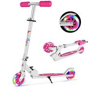 BELEEV V1 Monopattino per Bambino 2 Ruote con Supporto, 3 Altura Ajustable | Ponte Antiscivolo, Monopattino Scooter per Bambina con Il LED Illumina le Ruote per Ragazze e Ragazzo, Carico Massimo 50Kg