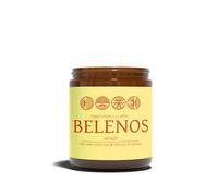 BELENOS Candela profumata monoi, cera 100% vegetale (grande formato), regalo confortante per le donne, oltre 40 ore di combustione, 450 g