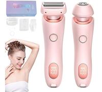 Belerae Brazilian Shaver, Wet/Dry Use, Ipx7 Waterproof, Portable 2 In1 The Mermaid Shaver, Achieve Silky Smooth Skin Effortlessly, for women (Pink)