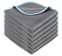 BELEVO Panni Microfibra Auto 400GSM, 6 Pezzi Panno in Microfibra Per Auto Riutilizzabile Panno Magico 30 * 30cm Stracci Non Lascia Tracce, Assorbe L'acqua, Adatto Per Cucina, Casa, Vetro