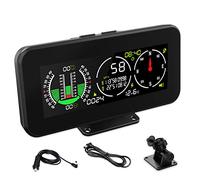 BELEY Inclinometro Digitale per Auto - Indicatore Di inclinazione LCD HD con GPS, Velocità in Tempo reale, Bussola,Adatto a tutti i veicoli