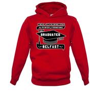 Belfast Graduate - Bambini Felpa/Maglione - Studente Uni University Grad Su Love