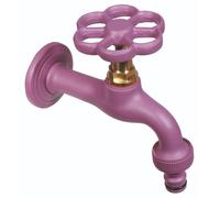 Belfer RUB024 Rubinetto in Ottone Colorato con Uscita Attacco per Gomma Rapido