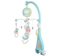 Belfoyer Baby Mobile Culla Musica con Luci e Musica, Proiettore, Funzione di Temporizzazione, Sonagli Animali per Bambini, Giocattolo per Neonato (Blu)