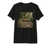 Belga Malinois Foresta Tracking Trail Scene Maglietta Premium