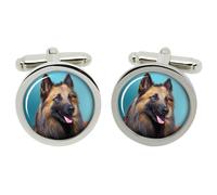 Belga Pastore Cane (Tervuren) Gemelli IN Cromo Scatola