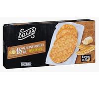 Belgas Galletas de Mantequilla 18%, 6 Paquetes de 3, 180g, pack 4
