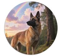 Belgian Malinois 1000 Pezzi Jigsaw Pet Dog Puzzle Rotondo Per Lei O Lui Puzzle Creativo Arte Ecofriendly 1000pcs (67.5x67.5cm)