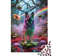 Belgian Malinois Jigsaw Puzzle 1000 Pezzi, Puzzle Fantasy Garden Adulti, Gioco Diabilità Impossibile Puzzle in Legno Gioco Intellettivo Familiare Arredamento Domestico 1000pcs (75x50cm)