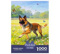 Belgian Malinois Jigsaw Puzzle Impossibili 1000Pcs Decorazione Per La Casa. Rilassamento E Intelligence Per Adulti E Ragazzi Da 14 Anni 38x26cm/1000pcs