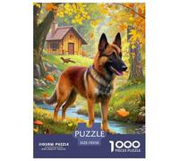 Belgian Malinois Jigsaw Puzzle Impossibili 1000Pcs Decorazione Per La Casa. Rilassamento E Intelligence Per Adulti E Bambini Da 12 Anni 70x50cm/1000pcs