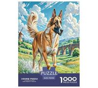 Belgian Malinois Jigsaw Puzzle Impossibili 1000Pcs Decorazione Per La Casa. Rilassamento E Intelligence Per Adulti E Ragazzi Da 14 Anni 70x50cm/1000pcs