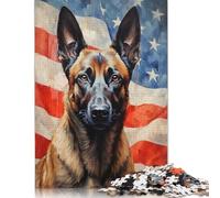 Belgian Malinois Jigsaw Puzzle Impossibili 1000Pcs Decorazione Per La Casa. Rilassamento E Intelligence Per Adulti E Bambini Da 12 Anni 1000pcs (75x50cm)