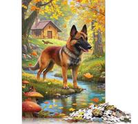 Belgian Malinois Jigsaw Puzzle Impossible 1000Pcs Decorazione Per La Casa. Giochi Rilassamento E Intelligence Per Adulti E Ragazzi Da 14 Anni 1000pcs (38x26cm)