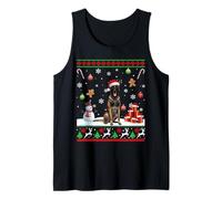Belgian Malinois Santa Buon Natale Divertente Brutto Natale Canotta