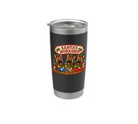 Belgian Malinois Santa's Workshop Toys presenta il Polo Nord Bicchiere termico in acciaio inox doppia parete