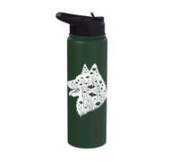 Belgian Tervuren Flowers Stainless Steel Insulated Water Bottle