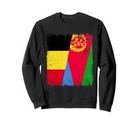 Belgio Eritrea Mezza Bandiera Eritreo Patrimonio Belga Felpa