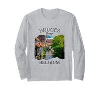 Belgio Heritage Iconico Canale di Bruges Architettura Medievale Maglia a Manica