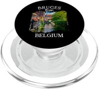 Belgio Heritage Iconico Canale di Bruges Architettura medievale PopSockets PopGrip per MagSafe