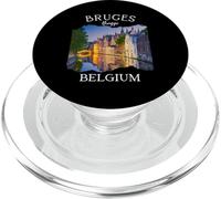 Belgio Heritage Iconico Canale di Bruges Architettura medievale PopSockets PopGrip per MagSafe