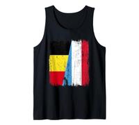 Belgio Lussemburgo Half Flag Belgian Luxembourgish Jersey Canotta