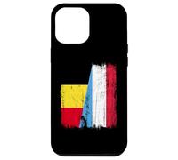 Belgio Lussemburgo Half Flag Belgian Luxembourgish Jersey Custodia per iPhone 12 Pro Max