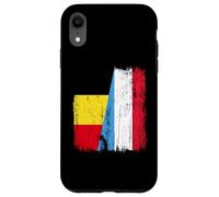 Belgio Lussemburgo Half Flag Belgian Luxembourgish Jersey Custodia per iPhone XR