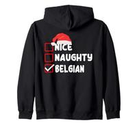 Belgio Natale Costume Divertente Belga Natale Santa Dress Felpa con Cappuccio