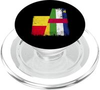 Belgio Repubblica Centrafricana Mezza bandiera Belga CAR Roots PopSockets PopGrip per MagSafe