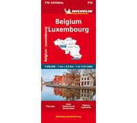 Belgique et Luxembourg: Straßen- und Tourismuskarte 1: 350 000: 716