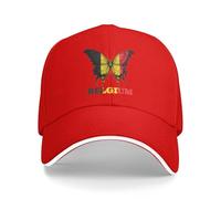 Belgium Belgian Butterflies Flag Unisex Cappello da Sole Estivo Asciugatura Rapida con Visiera Anti-Sole Hip Hop cap for Estivo all'Aria Casual