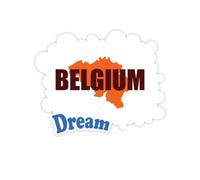 Belgium European Map Bruxelles Adesivi Citazione Sogno Decalcomanie in Vinile